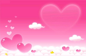 corazones rosados